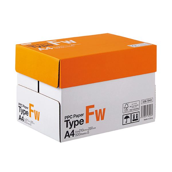【商品名】 (まとめ) TANOSEE PPC Paper Type FW A4 PPCFW-A4-5 1箱(2500枚:500枚×5冊) 【×5セット】 【ジャンル・特徴】 白さが際立つ高白色ペーパ