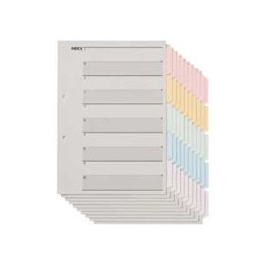 【商品名】 (まとめ) TANOSEE 見出しカード（エコノミータイプ） A4タテ 2穴 5色5山+扉紙 1セット（100組：10組×10パック） 【×5セット】 【ジャンル・特徴】 パイプ式ファイル