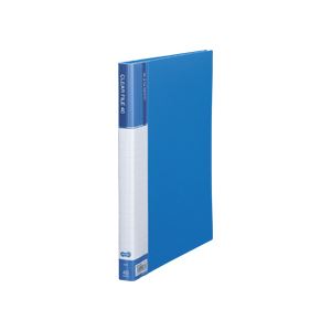 【商品名】 (まとめ) TANOSEE クリヤーファイル（台紙入） A4タテ 40ポケット 背幅23mm ブルー 1セット（8冊） 【×5セット】 【ジャンル・特徴】 クリヤーファイル 固定式 [ C