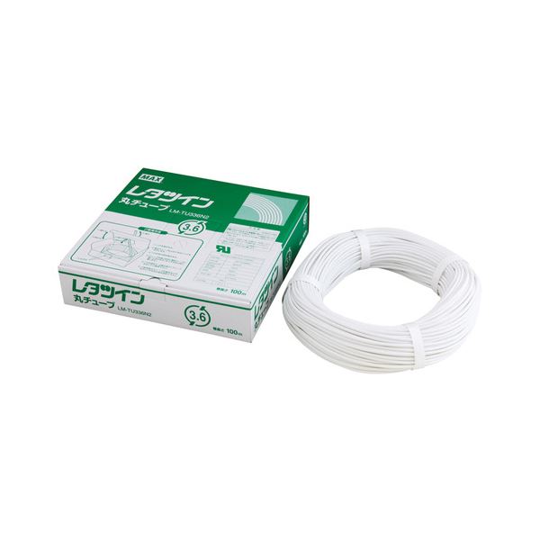【商品名】 マックス レタツイン 丸チューブ (LM-320/370TX専用) 内径3.2mm×100m巻 白 LM-TU332N2 1個 【×10セット】 【ジャンル・特徴】 ラベルライター・カッテ