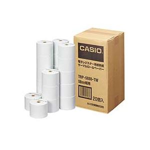 【商品名】 カシオ CASIO 電子レジスター用 ロールペーパー 紙幅58mm 感熱紙タイプ TRP-5880-TW 1パック(20個) 【×10セット】 【ジャンル・特徴】 事務機器 電子レジスター