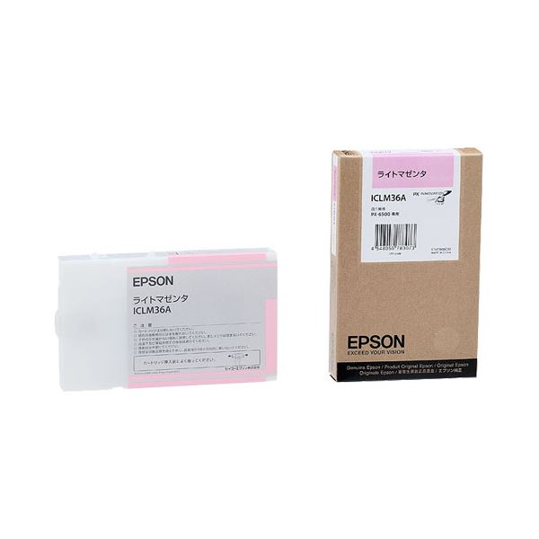 (まとめ) エプソン EPSON PX-P／K3インクカートリッジ ライトマゼンタ 110ml ICLM36A 1個 〔×10セット〕〔代引不可〕