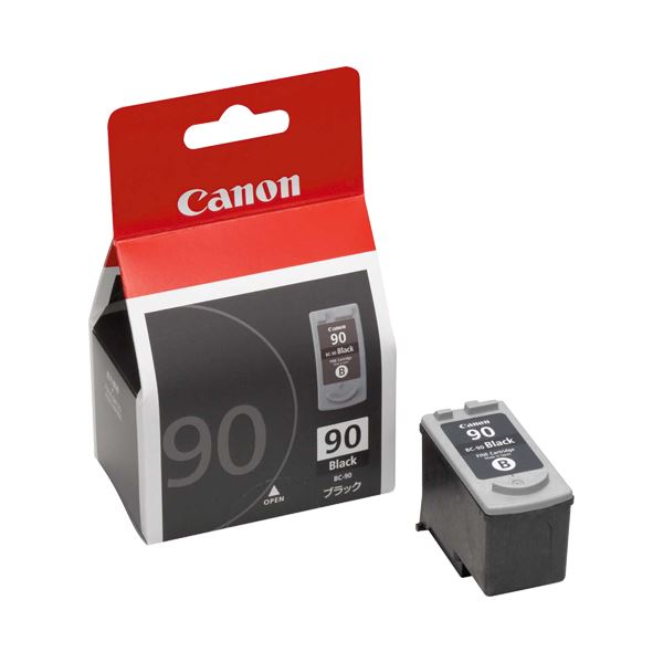 【商品名】 (まとめ) キヤノン Canon FINEカートリッジ BC-90 ブラック 大容量 0391B001 1個 【×10セット】 【ジャンル・特徴】 インクカートリッジ 純正インクカートリッ