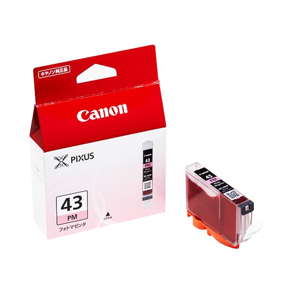 【商品名】 (まとめ) キヤノン Canon インクタンク BCI-43PM フォトマゼンタ 6381B001 1個 【×10セット】 【ジャンル・特徴】 インクカートリッジ 純正インクカートリッジ 
