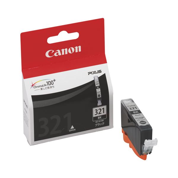 【商品名】 (まとめ) キヤノン Canon インクタンク BCI-321BK ブラック 2927B001 1個 【×10セット】 【ジャンル・特徴】 インクカートリッジ 純正インクカートリッジ [ 