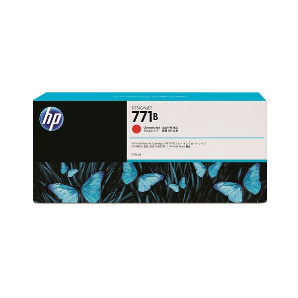 【商品名】 (まとめ) HP771B インクカートリッジ クロムレッド 775ml 顔料系 B6Y00A 1個 【×10セット】 【ジャンル・特徴】 インクカートリッジ 純正インクカートリッジ・リボン