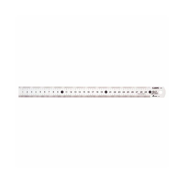 【商品名】 (まとめ) ライオン事務器 ステンレス直線定規60cm S-60 1本 【×10セット】 【ジャンル・特徴】 用紙サイズ目盛り付のステンレス定規。 [ S-60 ]