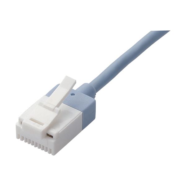 【商品名】 (まとめ) エレコムツメ折れ防止スーパースリムLANケーブル Cat6A準拠 ブルー 1.5m LD-GPASST/BU15 1本 【×10セット】 【ジャンル・特徴】 10ギガビット対応