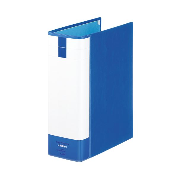 【商品名】 (まとめ) ライオン事務器 パイプ式ファイル(環境) 両開き A4タテ 800枚収容 背幅101mm ブルー No.783RK 1冊 【×10セット】 【ジャンル・特徴】 パイプ式ファイル