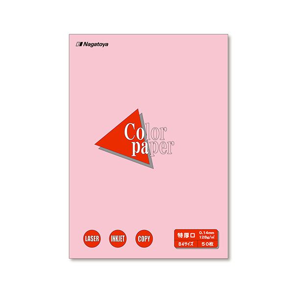 【商品名】 (まとめ) 長門屋商店 Color Paper B4 特厚口 桃 ナ-2421 1冊（50枚） 【×30セット】 【ジャンル・特徴】 カラーペーパー [ ナ-2421 ]