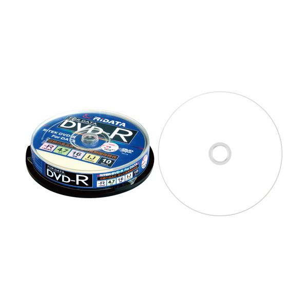 【商品名】 (まとめ) Ri DATA データ用DVD-R4.7GB 1-16倍速 ホワイトワイドプリンタブル スピンドルケース D-R16X47G.PW10SP B1パック(10枚) 【×30セット