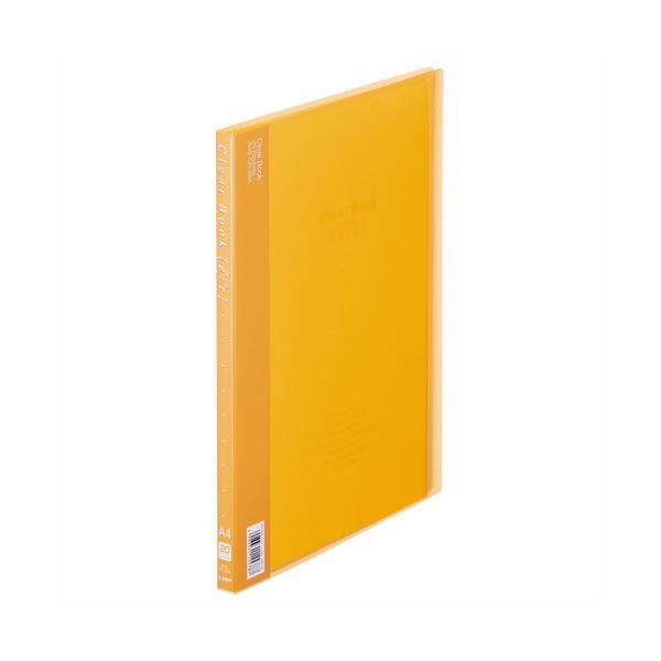 【商品名】 (まとめ) ライオン事務器 クリアーブック(エール)A4タテ 20ポケット 背幅14mm オレンジ CR-20A 1冊 【×30セット】 【ジャンル・特徴】 【固定式】多量の書類も美しく収