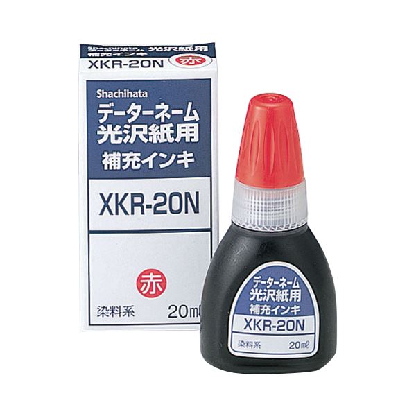 【商品名】 (まとめ) シヤチハタ Xスタンパー 光沢紙用 補充インキ 染料系 20ml 赤 XKR-20N 1個 【×30セット】 【ジャンル・特徴】 印章用品 補充液 [ XKR-20N アカ ]