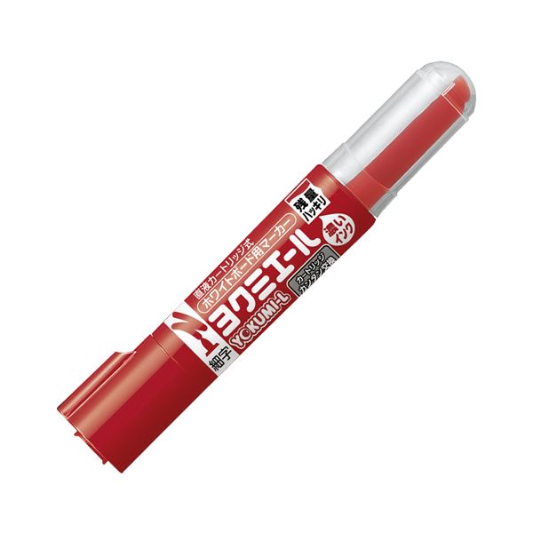 (まとめ) コクヨ ホワイトボード用マーカーペン ヨクミエール 細字・丸芯 赤 PM-B501R 1本 〔×100セット〕〔代引不可〕