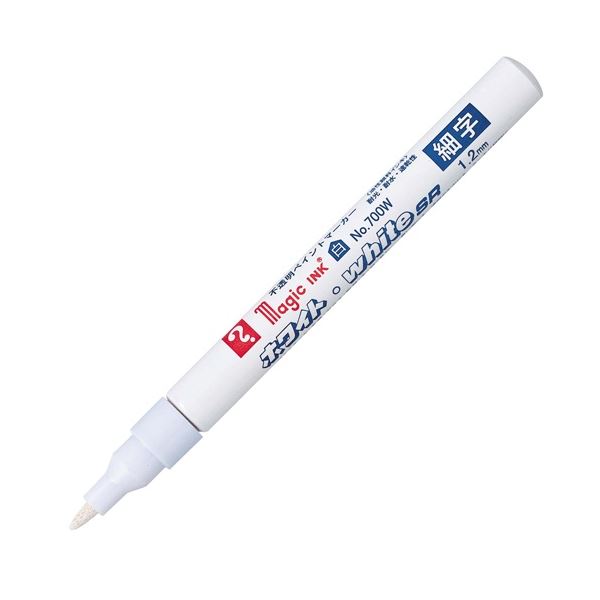 【商品名】 (まとめ) 寺西化学 油性ペイントマーカー マジックインキ ホワイト・white SR No.700W (細字) M700W 1本 【×100セット】 【ジャンル・特徴】 筆記具 油性マー