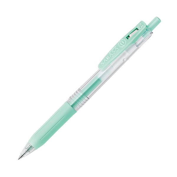 【商品名】 (まとめ) ゼブラ ゲルインクボールペン サラサクリップ 0.5mm ミルクブルーグリーン JJ15-MKBG 1本 【×100セット】 【ジャンル・特徴】 筆記具 ゲルインクボールペン 