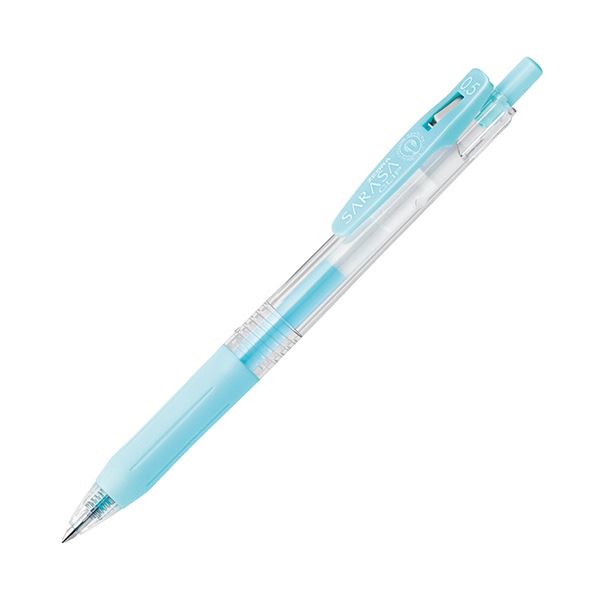 【商品名】 (まとめ) ゼブラ ゲルインクボールペン サラサクリップ 0.5mm ミルクブルー JJ15-MKBL 1本 【×100セット】 【ジャンル・特徴】 筆記具 ゲルインクボールペン ノック式
