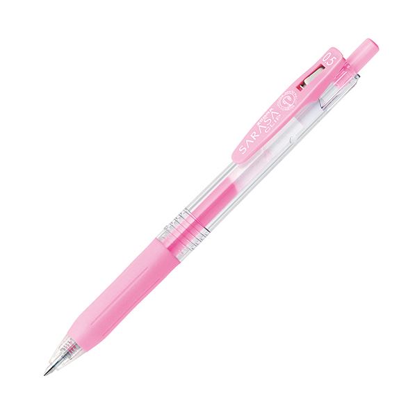 【商品名】 (まとめ) ゼブラ ゲルインクボールペン サラサクリップ 0.5mm ミルクピンク JJ15-MKP 1本 【×100セット】 【ジャンル・特徴】 筆記具 ゲルインクボールペン ノック式 