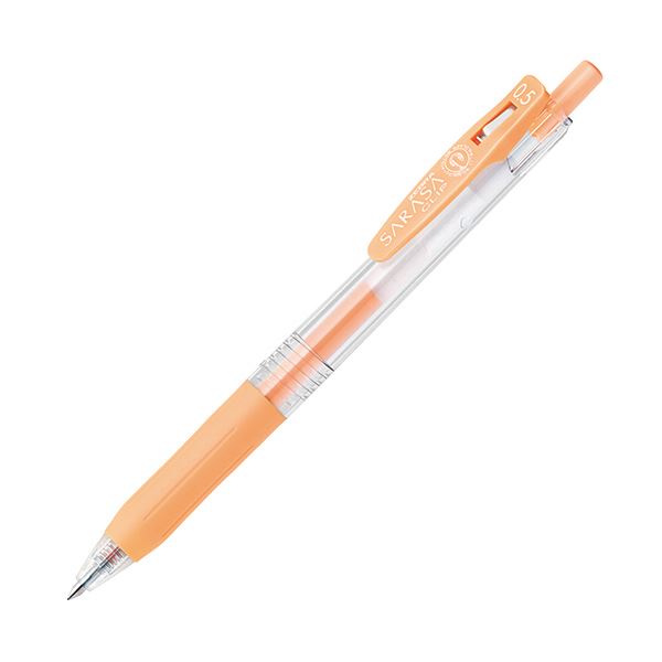 【商品名】 (まとめ) ゼブラ ゲルインクボールペン サラサクリップ 0.5mm ミルクオレンジ JJ15-MKOR 1本 【×100セット】 【ジャンル・特徴】 筆記具 ゲルインクボールペン ノック