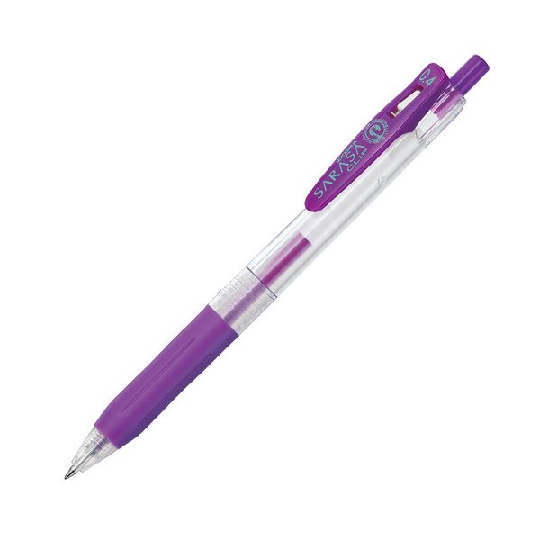 【商品名】 (まとめ) ゼブラ ゲルインクボールペン サラサクリップ 0.4mm 紫 JJS15-PU 1本 【×100セット】 【ジャンル・特徴】 筆記具 ゲルインクボールペン ノック式 [ JJS