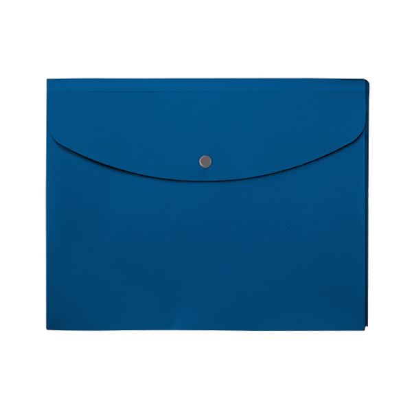 【商品名】 (まとめ) プラス シンプルワークポケット付エンベロープ マチ付 A4ヨコ ブルー FL-121CH 1枚 【×100セット】 【ジャンル・特徴】 使い分けできる透明ポケット付き。 [ F