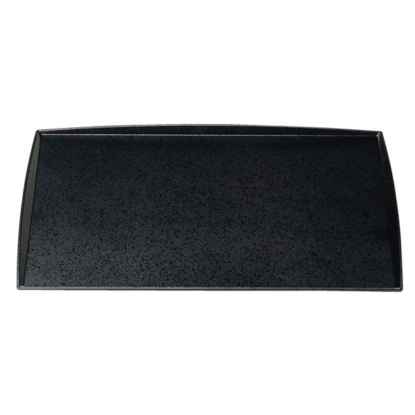 【商品名】 尺5 わたらせ盆/トレー 【黒SLタタキ】 455mm×328mm×14mm 日本製 〔和食 レストラン 店舗 お店〕 【ジャンル・特徴】 わたらせ盆 トレー おぼん 国産 日本産 食器 