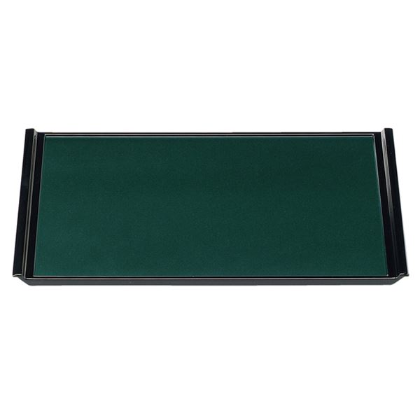 【商品名】 尺4 フライト盆/トレー 【グリーンパール毘沙門天SL】 425mm×301mm×20mm 日本製 〔和食 レストラン 店舗 お店〕 【ジャンル・特徴】 フライト盆 トレー おぼん 国産 