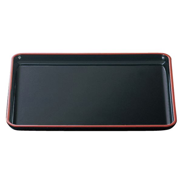【商品名】 9寸 戦国長手盆/トレー 【黒天朱SL】 273mm×214mm×17mm 日本製 〔和食 レストラン 店舗 お店〕 【ジャンル・特徴】 戦国長手盆 トレー おぼん 国産 日本産 食器 お