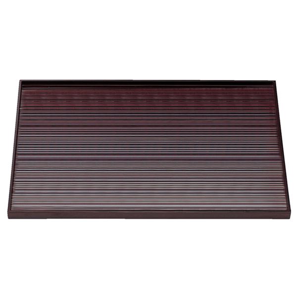 【商品名】 尺4 乱引長角盆/トレー 【溜】 423×316×17mm 日本製 〔和食 レストラン 居酒屋 店舗 お店〕 【ジャンル・特徴】 乱引長角盆 トレー おぼん 国産 日本産 食器 お皿 和食