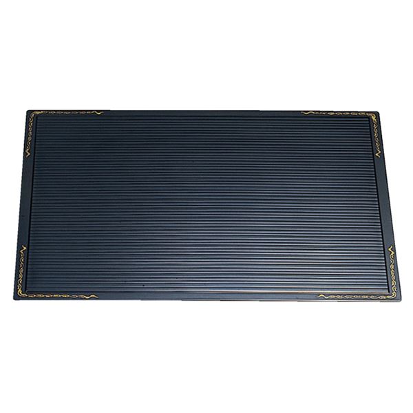 【商品名】 尺3 乱引卓上敷盆/トレー 【黒渕唐草】 387×317×6mm 日本製 〔和食 レストラン 居酒屋 店舗 お店〕 【ジャンル・特徴】 乱引卓上敷盆 トレー おぼん 国産 日本産 食器 お