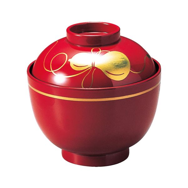 【商品名】 松庵小吸椀/お椀 【朱ひょうたん TA】 直径93×高さ92(65)mm 日本製 食洗機対応 〔和食 レストラン 店舗 お店〕 【ジャンル・特徴】 松庵小吸椀 お椀 国産 日本産 食器 お