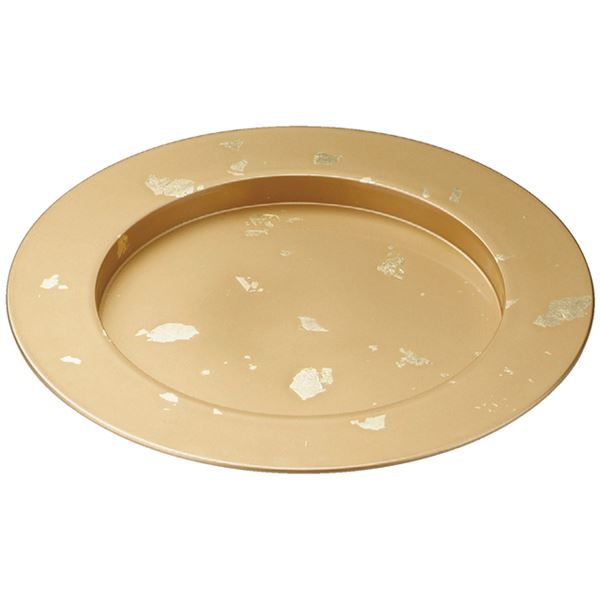 【商品名】 31cm 段付丸プレート/和食器 【金箔オトシ 網別 TA】 直径309×30mm 日本製 食洗機対応 〔和食 レストラン 居酒屋 店舗 お店〕 【ジャンル・特徴】 段付丸プレート トレー