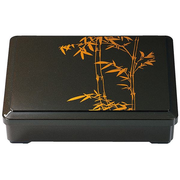 【商品名】 9寸 DX長手弁当/和食器 【肉厚型 梨地竹 仕切付 A】 275×215×67mm 日本製 〔和食 レストラン 居酒屋 店舗 お店〕 【ジャンル・特徴】 DX長手弁当 弁当箱 お弁当箱 