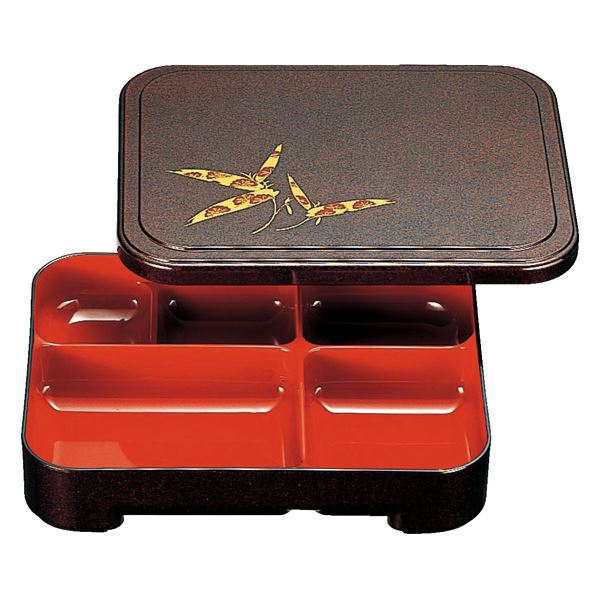 【商品名】 9寸 長手胴張弁当/和食器 【パール笹梅 A】 270×210×55mm 日本製 〔和食 レストラン 居酒屋 店舗 お店〕 【ジャンル・特徴】 長手胴張弁当 弁当箱 お弁当箱 国産 日本産