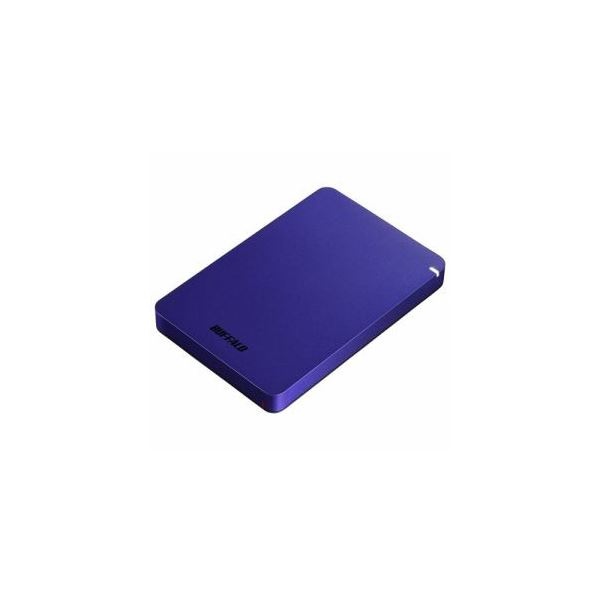 BUFFALO ポータブルHDD ブルー 1TB HD-PGF1.0U3-BLA〔代引不可〕