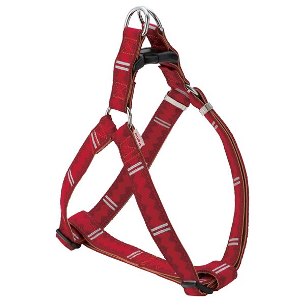 【商品名】 （まとめ）BASIC PLUS ロンバスハーネス M レッド(ペット用品)【×2セット】 【ジャンル・特徴】 小型犬から大型犬まで対応のベーシックな犬具