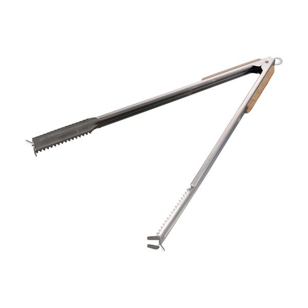 【商品名】 パール金属 キャプテンスタッグ 2WAY ダッチオーブン炭バサミ 45cm UG-3256（炭バサミ） 【ジャンル・特徴】 炭バサミ＆リッドリフターの2役！