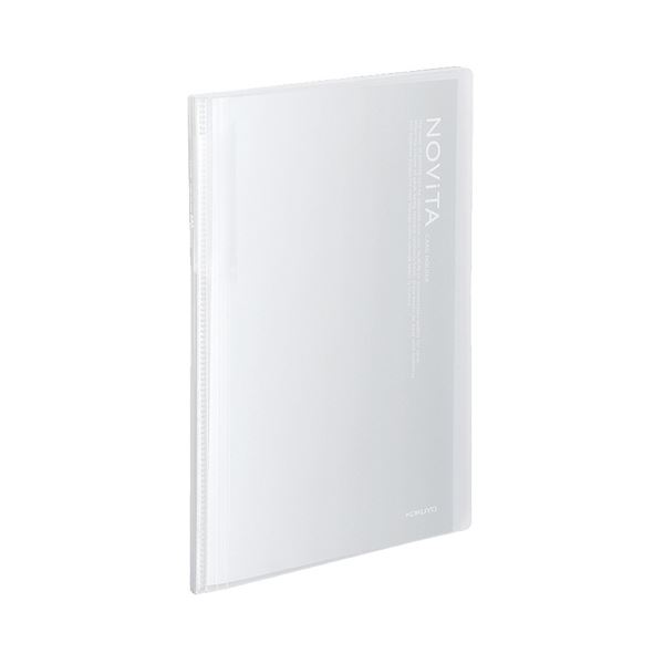 【商品名】 コクヨ カードホルダー（ノビータ）（固定式）A4 600名 ヨコ入れ 透明 メイ-N260T 1セット（10冊） 【ジャンル・特徴】 【固定式】背幅が変わるカードホルダー。600枚まで入る