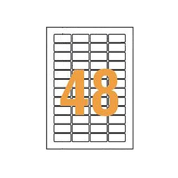 【商品名】 ライオン事務器 LPタックラベル A4判20×41mm（48片入）LP-248 1箱（100シート） [ LP-248 ]