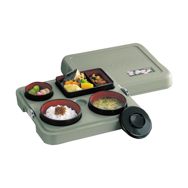 【商品名】 象印 配食保温容器 まごころ便アサミドリ DA-SN10-GA 1個 【ジャンル・特徴】 暖かい料理と冷たい料理を、1つの膳でお届け可能。 [ DA-SN10-GA ]