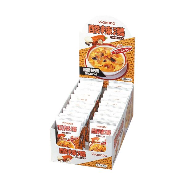 【商品名】 （まとめ）アサヒグループ食品 WAKODO酸辣湯（スーラータン）9g 1箱（20食）【×2セット】 【ジャンル・特徴】 酸味と辛味のきいた四川料理仕立ての黒酢を加えた中華スープ。 [ 11