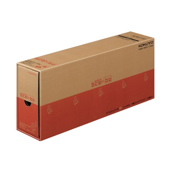 【商品名】 （まとめ）コクヨ ダブルクリップ（Scel-bo）業務パック 中 口幅25mm 黒 クリ-JB34D 1パック（100個：10個×10箱）【×2セット】 【ジャンル・特徴】 A4ファイルボ