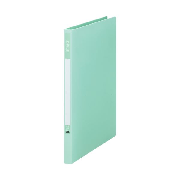 【商品名】 （まとめ）TANOSEE Zファイル（再生PP表紙）A4タテ 100枚収容 背幅17mm ミントグリーン 1セット（10冊）【×5セット】 【ジャンル・特徴】 簡単に書類をとじられるレバー