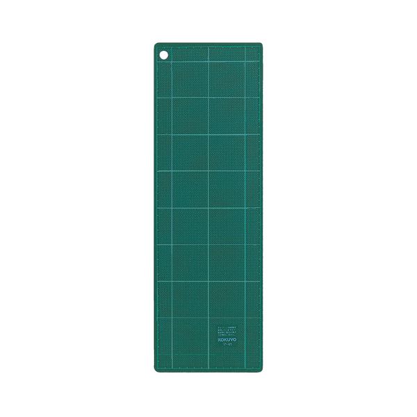【商品名】 （まとめ）コクヨ カッティングマット（両面仕様）450×150×3mm グリーン マ-41 1枚【×5セット】 【ジャンル・特徴】 両面に方眼罫がついているタイプです [ マ-41 ]
