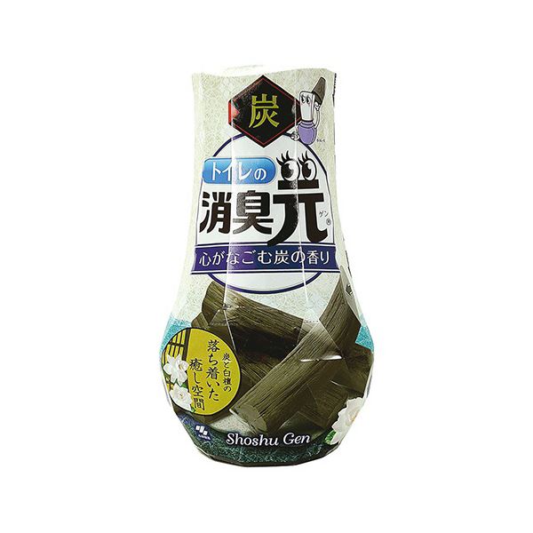 【商品名】 （まとめ）小林製薬 トイレの消臭元心がなごむ炭の香り 400ml 1セット（5個）【×5セット】 【ジャンル・特徴】 極太「ろ紙」が、ニオイのもとをぐんぐん消臭。 [ トイレノシヨウシユウ