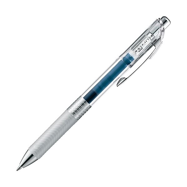 【商品名】 （まとめ）ぺんてる ゲルインクボールペン ノック式エナージェル インフリー 0.7mm ブルー ブラック（軸色：クリア）BL77TL-CA 1セット（10本）【×5セット】 【ジャンル・特