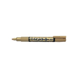 【商品名】 （まとめ）ぺんてる 油性ペイントマーカー 中字 金MMP20-X 1セット（10本）【×5セット】 【ジャンル・特徴】 塗料のように色が濃く、あざやかな発色の油性ペイントマーカー。 [ M