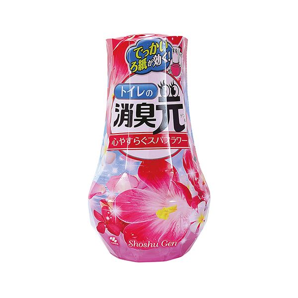 【商品名】 （まとめ）小林製薬 トイレの消臭元心やすらぐスパフラワー 400ml 1個【×10セット】 【ジャンル・特徴】 極太「ろ紙」が、ニオイのもとをぐんぐん消臭。 [ トイレノシヨウシユウゲンコ