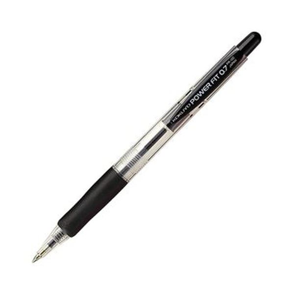 【商品名】 （まとめ）コクヨ 再生樹脂ボールペン（パワーフィット）0.7mm 黒 PR-100D 1セット（10本）【×20セット】 【ジャンル・特徴】 手にピタっとフィットする機構で、力強いホールド