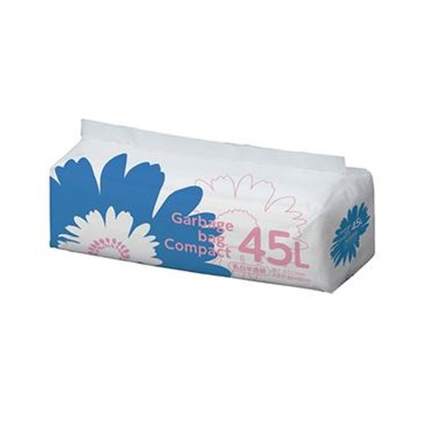 【商品名】 （まとめ）TANOSEE ゴミ袋 コンパクト乳白半透明 45L 1パック（50枚）【×20セット】 【ジャンル・特徴】 【低密度ポリエチレン(ツルツル)】突き刺しに強く、なめらか。 [ S